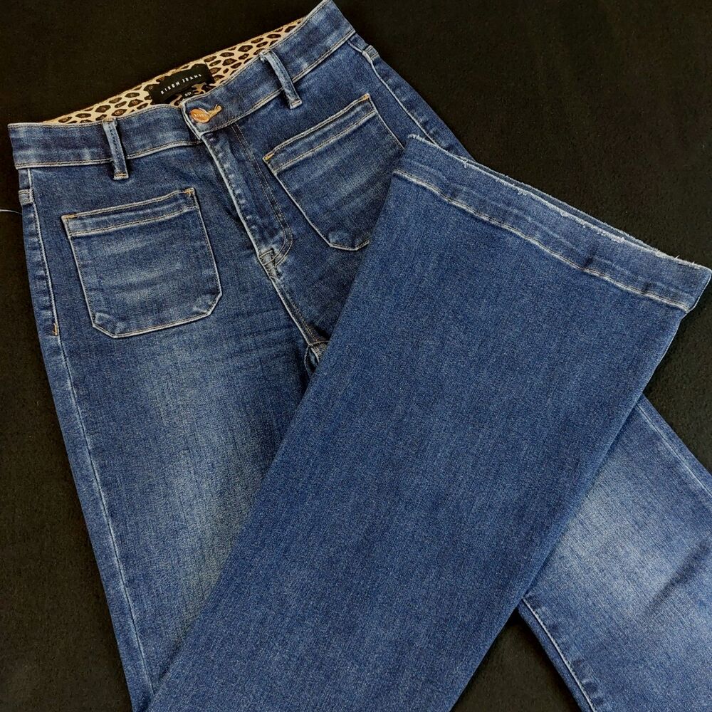 Risen Chestnut Ridge High Rise Flare Jeans Women's 5/27 (Fit 27x33.5) Blue